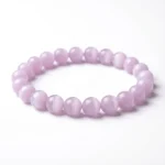 lepidolite bracelet product photo on white background