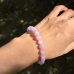 lepidolite bracelet lifestyle photo with soothing soft tones
