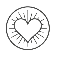 Heart icon representing love and self-love