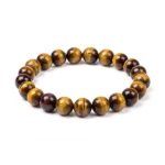 Tigers Eye Bracelet on white background