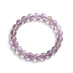 amethyst bracelet product photo on white background
