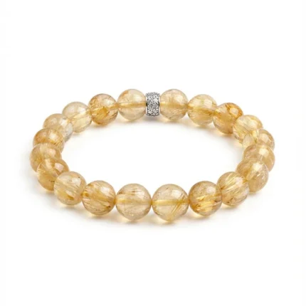 citrine bracelet product photo on white background