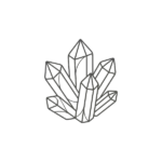 Crystal icon representing authentic, ethically sourced gemstones
