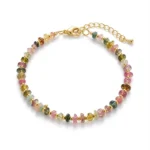 aurora tourmaline bracelet product photo on white background