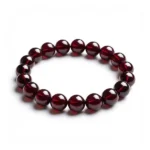 Almandine Garnet Bracelet on white background