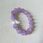 Gentle Calm Bracelet with clear quartz front view