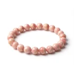 Natural Rhodochrosite Bracelet on white background