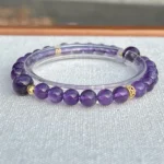 Quiet Mind Amethyst Bracelet under natural light