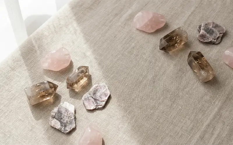 Soft Crystal Energy Flat Lay