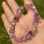 amythst citrine bracelet under natural light