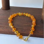 close shot of Amber Chip Bracelet