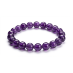 deep amethyst bracelet on white background