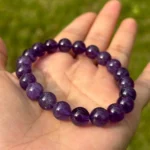 deep amethyst bracelet with natural light