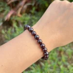 model wearing Almandine Garnet Bracelet