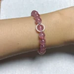 model wearing Emotional Balance Bracelet front view