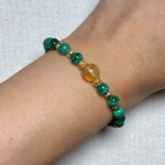 model wearing Steady Growth Bracelet front view