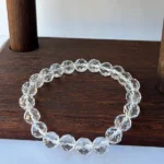 Clear Focus Faceted Quartz Bracelet close shot