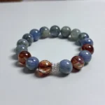 Kyanite & Red Phantom Balance Bracelet front view
