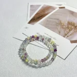 Rainbow Fluorite Clarity Bracelet top view