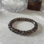 Smoky Quartz Faceted Bracelet under natural light
