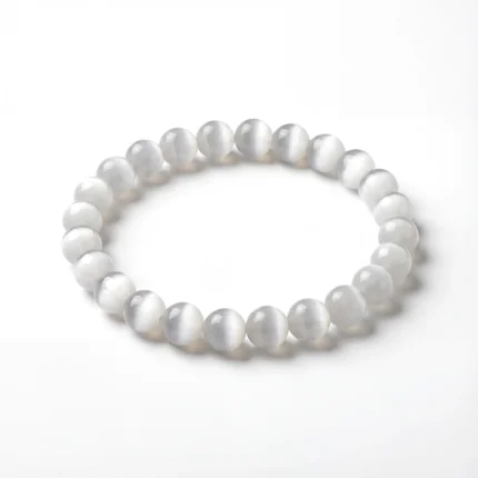 Soft Glow Cats Eye Bracelet on white background