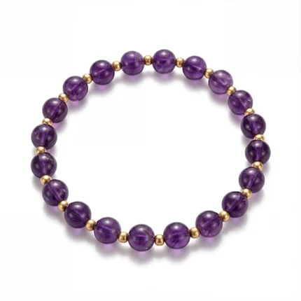 Still Balance Amethyst Bracelet on whitebackground