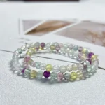 close shot of Rainbow Fluorite Clarity Bracelet