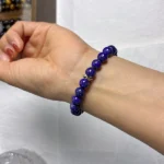 model wearing Deep Clarity Lapis Bracelet back