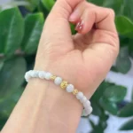 model wearing Jade Harmony Bracelet back view