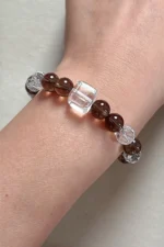 model wearing Steady Ground Bracelet front view