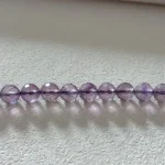 Faceted round amethyst