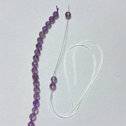 Faceted round amethyst with starter kit