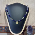 Lapis & Clear Quartz Necklace - Image 2