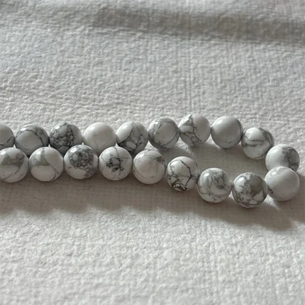Natural White Howlite Beads
