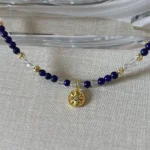 Lapis & Clear Quartz Necklace - Image 5