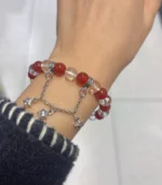 model wearing Gentle Courage Bracelet