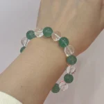 Green Strawberry Quartz Balance Bracelet - Image 2