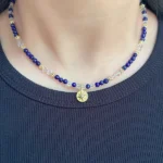 Lapis & Clear Quartz Necklace