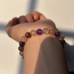 model wearing Quiet Boundary Bracelet back view